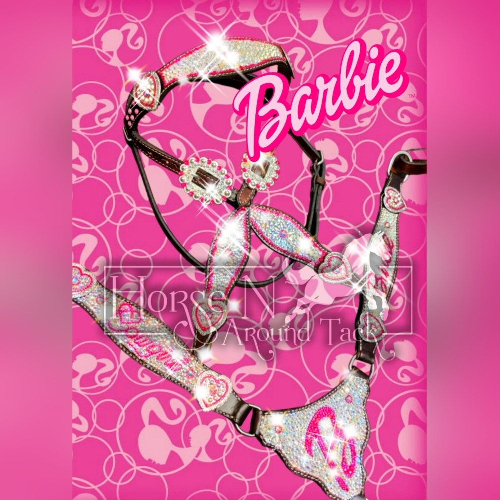 Custom Bling headstall set Barbie! Sold! Custom orders are open